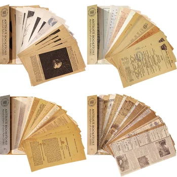 240 Adet Vintage koleksiyon defteri kağıdı Vintage Günlük Scrapbooking Malzeme Kağıt Mektup Dekoratif Sanat Zanaat İçin