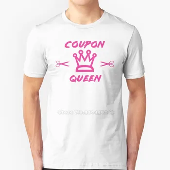 Kupon Kraliçe Gömlek Yeni Hip Hop T-Shirt %100 % Pamuk Tişörtleri T Shirt Erkek Tee Üstleri Kupon Kupon Aşırı Kupon Komik Garip