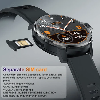 LIGE Akıllı Satch Çift Sistemi 4G HD Çağrı Çift Kamera 1GB + 16GB Sağlık Yönetimi Müzik Kayıt GPS Konumlandırma Wıfı Smartwatch