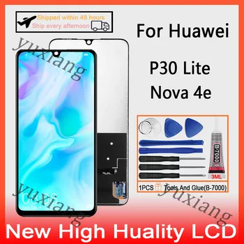 Orijinal Huawei P30 Lite LCD ekran dokunmatik ekran Digitizer İçin Huawei Nova 4e MAR-LX1M LX2 AL00 LCD Çerçeve Değiştirme İle