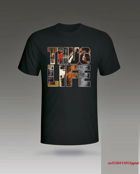 Tupac Shakur T-Shirt 2Pac Hip Hop Rap Grafik Hip Hop tee erkek tişört